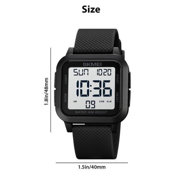 Fashion Men's Sports Watch LED Large Digital Waterproof Multifunction Wristwatch - Picture 3 of 10